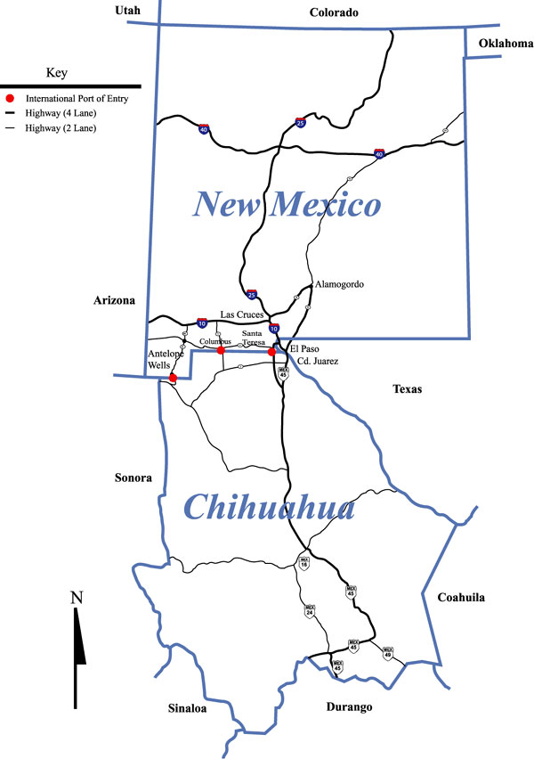 New Mexico Border Crossings